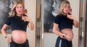 Lore Improta relata reta final da gravidez e revela quantos quilos engordou: 'Falta de ar'