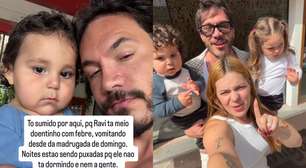 Eliezer desabafa sobre estado de saúde do filho com Viih Tube: 'Noites puxadas...'