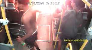Dois homens são presos após soltar rojão dentro de ônibus do BRT no Recreio