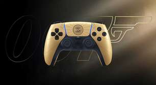 Sony apresenta controle sem fio DualSense com temática de 007 First Light