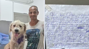 Homem em situação de rua envia carta emocionante pedindo ajuda para cão doente: 'Eu imploro'