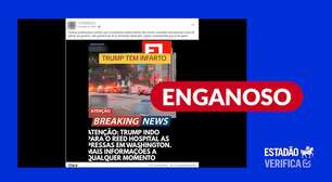 Vídeo não mostra hospitalização de Trump recente; imagens foram gravadas após atentado em 2024