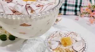 Pavê de abacaxi com coco: uma sobremesa de taça muito fácil e refrescante que todos vão amar