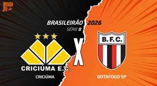 Criciúma x Botafogo-SP, AO VIVO, com a Voz do Esporte, às 19h