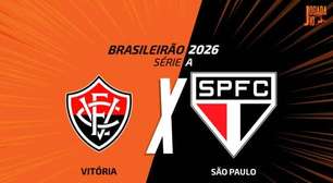 Vitória x São Paulo, AO VIVO, com a Voz do Esporte, às 15h