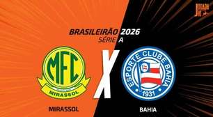 Mirassol x Bahia, AO VIVO, com a Voz do Esporte, às 17h