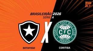Botafogo x Coritiba: onde assistir, escalações e arbitragem