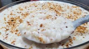 Canjica 4 leites: uma sobremesa muito cremosa com amendoim, que é totalmente irresistível