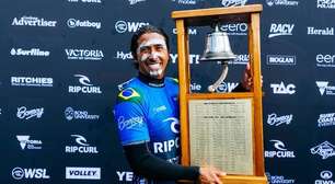 Miguel Pupo vira sobre Yago Dora e conquista Bells Beach em final inédita brasileira