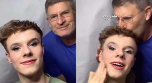 Pai entra em live e defende filho influencer de comentário homofóbico: 'Ele nos enche de orgulho'