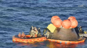 Video mostra astronautas da Artemis 2 deixando cápsula após retorno à Terra; assista