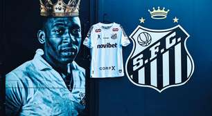Em ação inédita, Santos usará marca registrada de Pelé no uniforme em jogo pelo Brasileirão