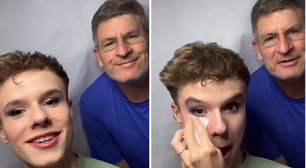 Influenciador gaúcho sofre homofobia enquanto se maquiava e pai entra em live para defendê-lo: 'Orgulho'