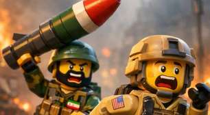 As vídeos virais de IA da guerra do Irã no estilo lego - divertimento ou propaganda?