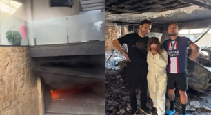 Tragédia! Casa dos pais de MC Gui pega fogo e destrói tudo