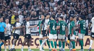 Corinthians se segura com dois a menos e empata Dérbi truncado pelo Brasileiro