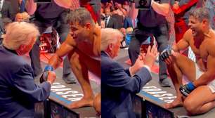 Trump diz a brasileiro que nocauteou russo no UFC: 'Bonito demais para ser lutador, poderia ser modelo'