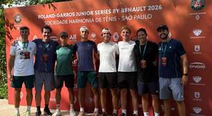 Brasileiros treinam para o Roland Garros Junior Series e têm experiência com Del Potro