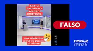 É falso que TV tenha demitido comentarista após críticas ao STF e à PGR