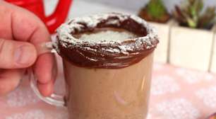 Chocotino cremoso: uma bebida quente que fica extremamente cremosa e com um sabor intenso de chocolate