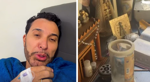 Após incêndio, pai de MC Gui precisa ser hospitalizado e mostra único local da casa que não pegou fogo