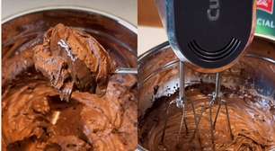 Mousse de chocolate com café feito com 2 ingredientes