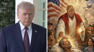 Imagem de Trump como Jesus Cristo e embate com o papa provocam reação até entre aliados