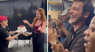 Paolla Oliveira completa 44 anos, ganha bolo nos bastidores e piquenique ao amanhecer; veja fotos