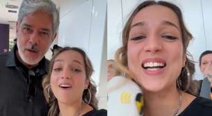 Samira, do BBB 26, comete gafe ao encontrar William Bonner na Globo