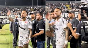 'Não farei mais isso': Neymar volta atrás após chamar torcedor de 'gordinho' e mandar 'calar a boca' em jogo do Santos