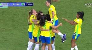 Sobrou para Zâmbia! Brasil volta a golear, segue 100% e lidera Fifa Series