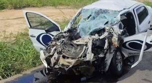 Acidente entre carro da Band e caminhão deixa um morto e um ferido em estado grave em MG