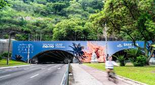 Shakira em Copacabana: túnel ganha decoração gigante com imagem da cantora