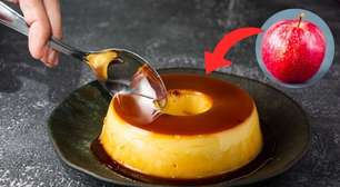 Pudim de maçã com 3 ingredientes e sem forno, perfeito para saborear essa fruta saudável