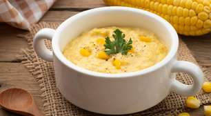 Creme de milho com sabor de comida caseira de verdade