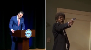 Secretário de Trump recita trecho do filme 'Pulp Fiction' como se fosse oração durante culto; assista