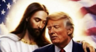 Em meio a rixa com Papa Leão XIV, Trump posta imagem gerada por IA em que aparece abraçado com Jesus