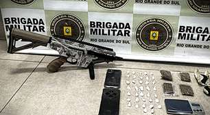 Submetralhadora: Homem com extensa ficha criminal é preso com armamento pesado no Litoral Norte Gaúcho