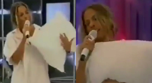 'Achei que ia levar bronca': há 20 anos, Adriane Galisteu desafiou Silvio Santos ao vivo e chocou o SBT ao aparecer de pijama em programa