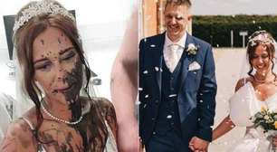 Noiva é atacada com tinta preta minutos antes do casamento na Inglaterra