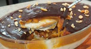 Charge na travessa, uma sobremesa de amendoim incrível e muito fácil de montar