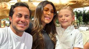 Vicente nasceu! Filho de Gretchen, Thammy Miranda mostra o 2º filho pela primeira vez e detalhe rouba a cena: 'Parece que já tem 2 meses'