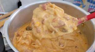 Macarrão cremoso de panela de pressão: uma receita deliciosa e muito rápida de fazer