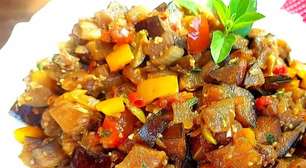 Caponata de berinjela, um antepasto fácil de preparar e delicioso, que todos vão amar