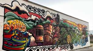 Painel de grafite na Praça CEU valoriza memória, arte urbana e sustentabilidade em Itaguaí