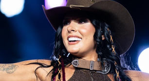 Ana Castela leva tombo em show no litoral de SP; assista ao vídeo