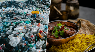 Índia se afoga em milhões de toneladas de plástico; uma cidade encontrou uma saída inesperada: trocá-lo por pratos de curry e arroz
