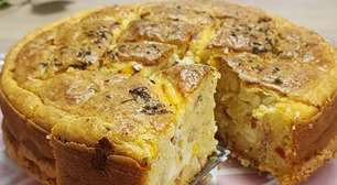 Bolo salgado fofinho: uma receita rápida e prática que fica muito saborosa e cheirosa