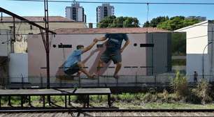 Artista italiano inaugura mural 'Acolhida' para celebrar 30 anos do Arsenal em SP