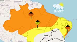 Tempo no Nordeste: Inmet pede atenção em quatro estados e PE segue com alerta amarelo
